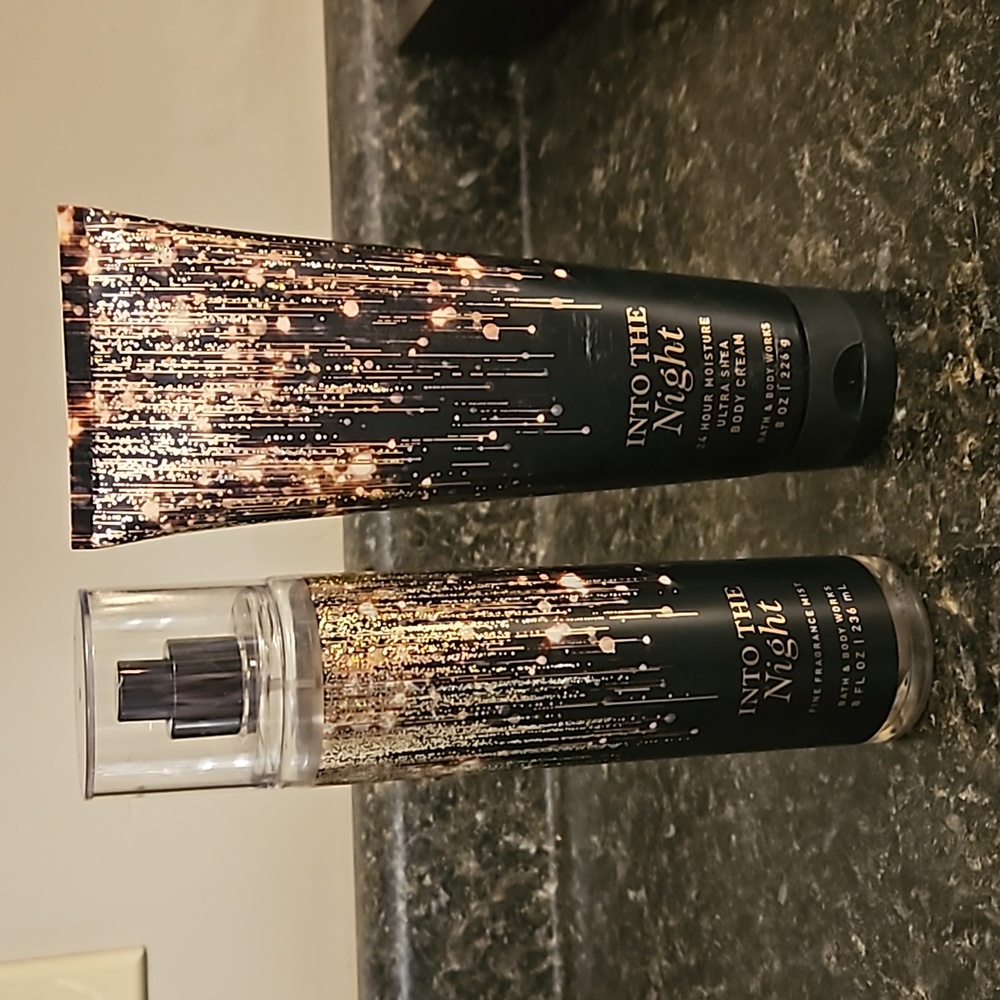 Bath and Body into the night lotion and spray